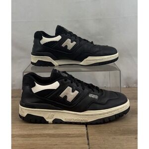 New Balance 550 BB550LBW Black White Men's Size 9.5 Basketball Sneakers